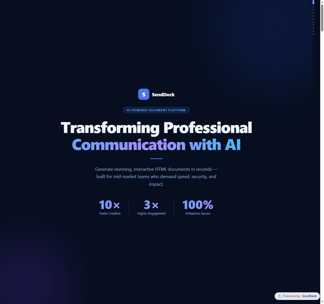 Why I Built SendDeck: The Missing Link Between AI and Document Sharing